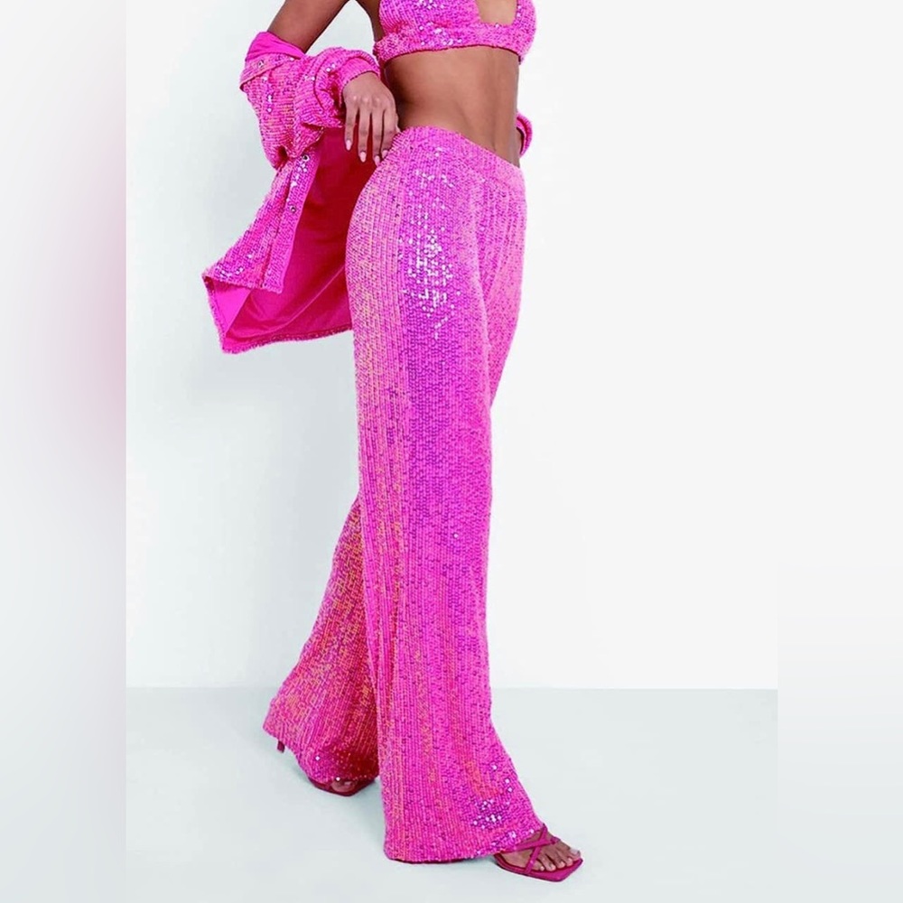 Size L Pink Sequin Pants